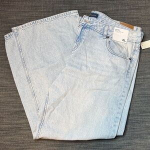 Aeropostale Light Blue Baggy Wide Leg Jeans